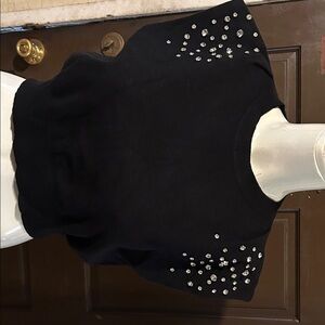 Embellished Black Top